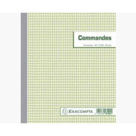 Exacompta - Réf. 13104SE - Lot de 5 manifolds COMMANDES - sous film - 50 feuillets numérotés et autocopiants - duplicatas (1 ori