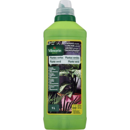 Vilmorin 6415397 Engrais Plantes Vertes Bio Flacon de 1 L 4 LG