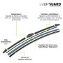 VALEO EVERGUARD - VSK4 - Un Kit de 2 Balais d'Essuie-glace Premium Plats 650 mm / 400 mm En Silicone Avec Une Durée De Vie Prolo