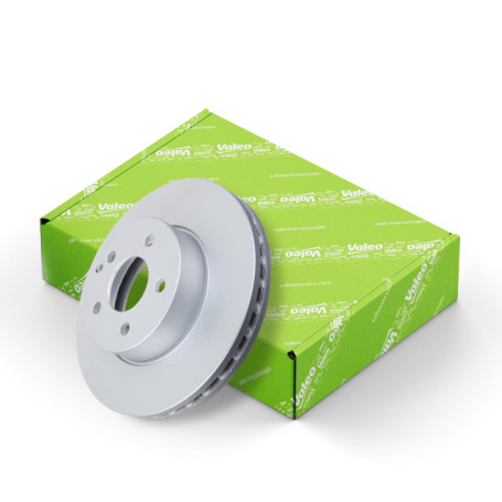 VALEO - Disque de frein peint - 672979 - Boîte de 1 disque ventilé - Essieu avant - Qualité et design similaires à l'OE - Valeo,