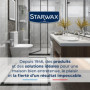 STARWAX - Raclette de Douche - Idéale pour Nettoyer les Parois de Douche - Fabriquée en France - 1 pièce