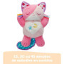 VTech - Mon Chaton Douce Nuit Rose - Peluche Qui Respire et Ronronne, Veilleuse Bébé Musicale et Lumineuse - Peluche Respirante 
