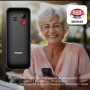 Energizer - Mobile E4 - Téléphone Senior Débloqué 2G - Bouton SOS - Batterie 1000 mAh - Clavier à Touches AR - Double Sim - Torc