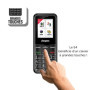 Energizer - Mobile E4 - Téléphone Senior Débloqué 2G - Bouton SOS - Batterie 1000 mAh - Clavier à Touches AR - Double Sim - Torc