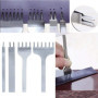 Malayas 4Pcs 6mm DIY Cuir Kit Outils Perforatrice Artisanat du Cuir Griffe Perforateur Trou Couture Diamant Laçage 1+2+4+6 Prong