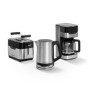 SCHNEIDER Cafetière Digitale Programmable, 1,5L, 900W, Filtre Permanent, Inox, Noir