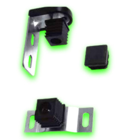 Déco Fer Forgé- Pivot pour Portail - Grandes Charges - Acier A Visser Reglable 115 mm x 80 mm-Ouvre Porte Portail Battant- KIT 2