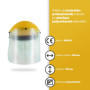 OZAKI - Visière De Protection Ecran En Polycarbonate - Modèle Professionnel - Relevable - Tour De Tête Réglable - Débroussailleu
