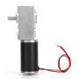 Moteur Électrique 12V 8mm Réducteur de Vitesse à Vis Sans Fin, Moteur Haute Torsion Métal avec Roulement à Billes 12RPM