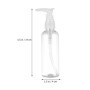 PRETYZOOM 4 Pcs 100 ML Rechargeable en Plastique Pompe Distributeur Bouteilles pour Lotion de Shampooing Conteneurs Ronde Pompe 