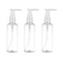 PRETYZOOM 4 Pcs 100 ML Rechargeable en Plastique Pompe Distributeur Bouteilles pour Lotion de Shampooing Conteneurs Ronde Pompe 