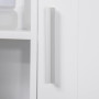 kleankin Armoire Murale Miroir de Salle de Bain avec Portes et étagère réglable - dim. 54L x 15,2l x 55,3H cm Blanc