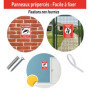 AUA SIGNALETIQUE - Panneau Prépercé (4 Trous) avec Angles arrondis - PVC Rigide 1.5 mm - (210x300 mm, Décharge Interdite sous Pe