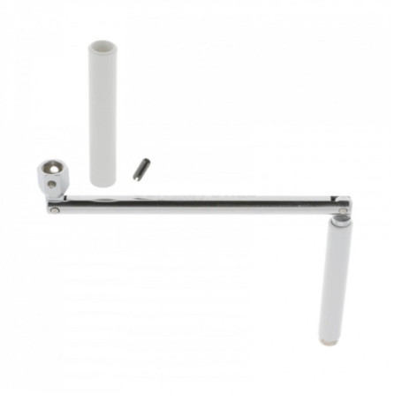 cyclingcolors Poignée de manivelle articulée pour volet roulant en acier avec contre-poignée et goupille Store Fenêtre Baie vitr