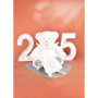 DOUDOU ET COMPAGNIE - Pantin Ours ARGENT avec Doudou Mouchoir - Collection 25 Ans - Doudou Peluche Bébé Doux - Garantie Doudou P
