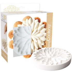 ScrapCooking - Moule Dessus de Tarte & Entremets « Saint-Honoré » - Moule Silicone 3D en Relief - Ø21 x 2,5 cm - Pour Gâteaux An
