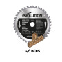 Evolution GW255TCT-40 Lame TCT en bois général, 255 mm