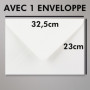 MX-4016 MAXI Grande Carte Géante XXL pour MARIAGE + Enveloppe format 32x23cm - Cœurs Flutes entrelacées Champagne Pétillant Mous