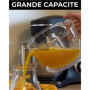 LITTLE BALANCE 8832 Little Juice, Presse agrume électrique, Grande capacité 0,7 L, Double rotation, 2 cônes interchangeables, Fo
