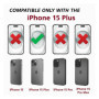 COQTEL® Coque pour iPhone 15 Pro 360° Transparente Protection intégrale en Silicone et TPU Antichoc