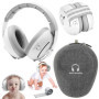 Soft Serenity Casque Anti Bruit Bébé 2-en-1 avec Étui de Transport, Protection Auditive pour Bébés, Casque Avion Bébés et Enfant