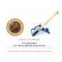 Applicateur Pinceau rechampir + Un adhesif Velours de masquage Rechange, Outil de Protection Contre débordement de Peinture Bleu