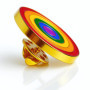 Pins Arc En Ciel | Pride Pins LGBT | Broche Dorée Badge Drapeau | Accessoire Doré Original Symbolique Communauté | Bijou Unisexe
