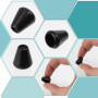AERZETIX - Lot de 24 Embouts de cordon coniques Ø5 mm pour lacet corde ficelle - couleur noir - en plastique - protection effilo