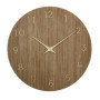 TFA Dostmann Horloge Murale en Bois analogique, 60.3072.23, Horloge à Quartz, Accessoire de décoration, Horloge Murale Moderne, 