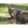 Kerbl Pet Harnais pour Chat Rainbow Multicolore, avec Laisse 120cm