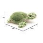 Uni-Toys Peluche tortue de mer, 16 cm de long, tortue en peluche, doudou