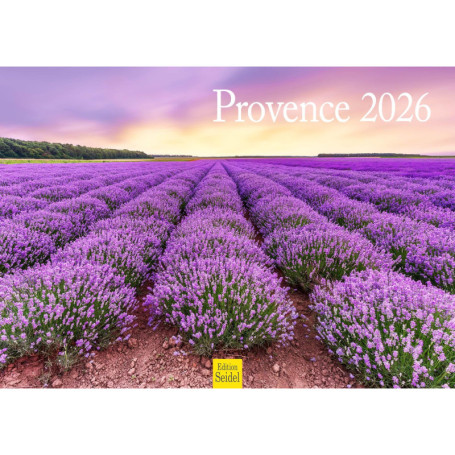 Edition Seidel Calendrier mural Provence 2026 - Format A3 - Calendrier mural Europe - Marseille Saint-Tropez Avignon Méditerrané
