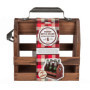 Porte-Bouteille en Bois pour 6 Bouteilles de 33cl avec Ouvre-Bouteille en Métal