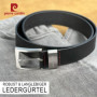 Pierre Cardin 70007 40 mm Wide Black or Brown Leather Belt, Größe/Size:150, Farbe/Color:noir