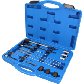 BRILLIANT TOOLS BT551300 Kit de nettoyage pour logement et gaine d’injecteur, 21 pcs [Powered by KS TOOLS]