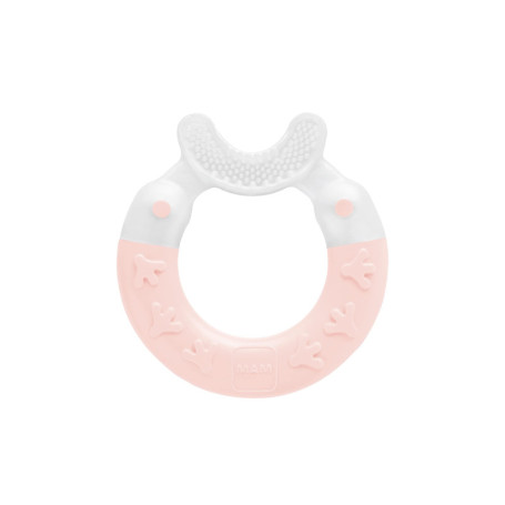 MAM Bite & Brush Jouet de dentition pour bébé Apaise les gencives Soutient les Soins Dentaires avec Poils Extra Doux à partir de