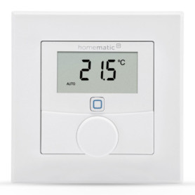 Homematic IP Smart Home 156669A0 Thermostat Mural numérique avec capteur d'humidité, Chauffage au Sol avec Application, Alexa, G