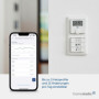 Homematic IP Smart Home 156669A0 Thermostat Mural numérique avec capteur d'humidité, Chauffage au Sol avec Application, Alexa, G