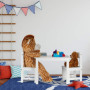 Relaxdays Chaise Table Enfant, pour Dessiner avec 2 chaises. Moderne, Chambre d'enfants, intérieur, Coin de la Chambre,