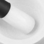 Relaxdays Mortier et pilon, en granit, Silicone, longue vie, massif épices et herbes,broyeur en pierre D14 cm, blanc