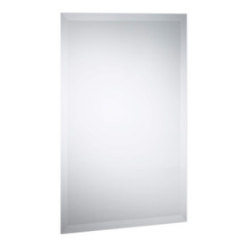 relaxdays Miroir sans Cadre, Glace Murale 40x60 cm, Format Portrait et Paysage, facettes pour Salle de Bain, Clair