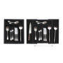 Relaxdays Bac à Couverts Bambou, Extensible, 7 Compartiments, ustensiles de Cuisine, HLP 5,5 x 31,5-48,5 x 37 cm, Noir