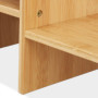 Relaxdays Support pour Moniteur en Bambou, Pose écran Hauteur, HLP: 30x67x20 cm, Ergonomique, 4 Compartiments, Naturel