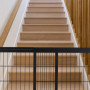 Relaxdays Barrière de sécurité, Extensible, escaliers et Portes, HxL : env. 56x70-115 cm, pour Enfants & Chiens, Noire