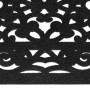 Relaxdays Paillasson Caoutchouc, 60 x 40 cm, antidérapant, résistant, extérieur, Tapis d’entrée, Ornement, Noir