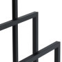 Relaxdays Porte-Serviettes, 3 Barres, Acier, H x L x P : 82,5 x 46 x 21 cm, Support sèche-draps de Bain à Poser, Noir