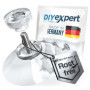 DIYexpert® 4 x ventouses Ø 30 mm avec filetage M4x10mm avec écrous moletés transparent - Fabriqué en Allemagne