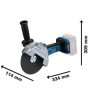 Bosch Professional meuleuse angulaire sans-fil BITURBO GWS 18V-180 P (Ø de disque 180 mm, profondeur de coupe 230 mm, PROtection