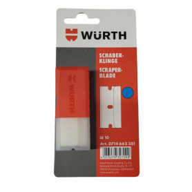 Würth 0714663351 Lot de 10 lames de rechange pour grattoir à verre Würth Blades