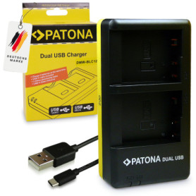 Patona USB Dual chargeur 1949 pour batterie Panasonic DMW BLC12 E